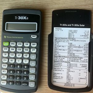 Texas Instruments TI-30Xa Green and Black Calculator